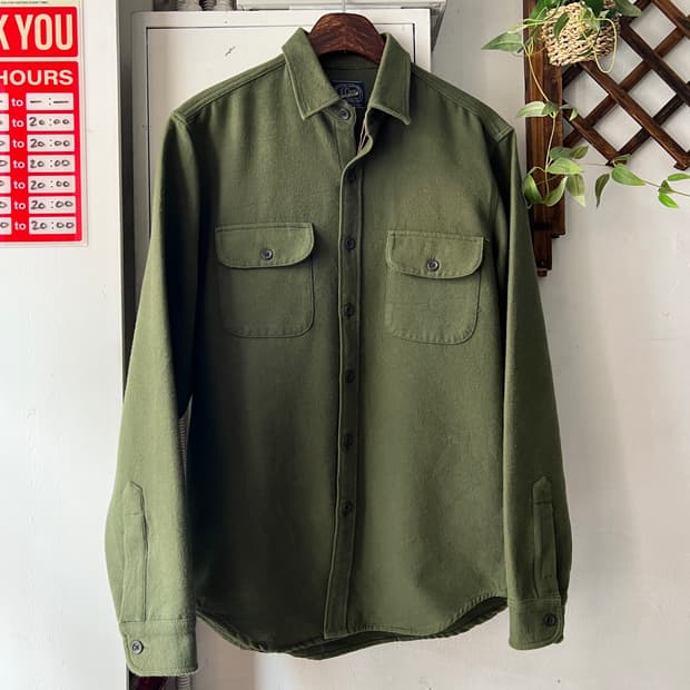 [S]J.Crew 제이크루 올리브그린 샤모아 셔츠