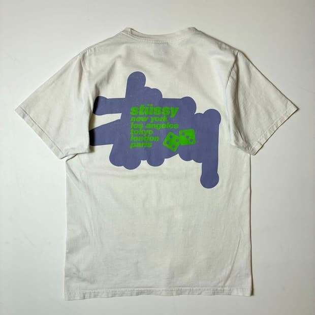 스투시 백프린팅 실루엣 코튼 반팔 티셔츠 PN9683