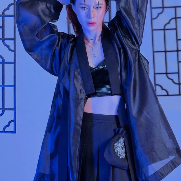 새상품 티엠쓰리 창의 두루마기 가디건