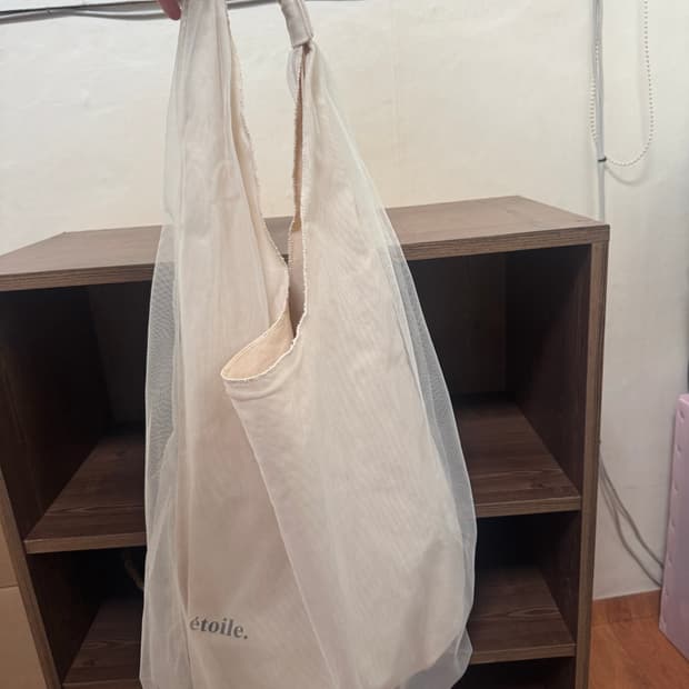 펀프롬펀 매쉬 레이어드 숄더백 에코백 아이보리 cos