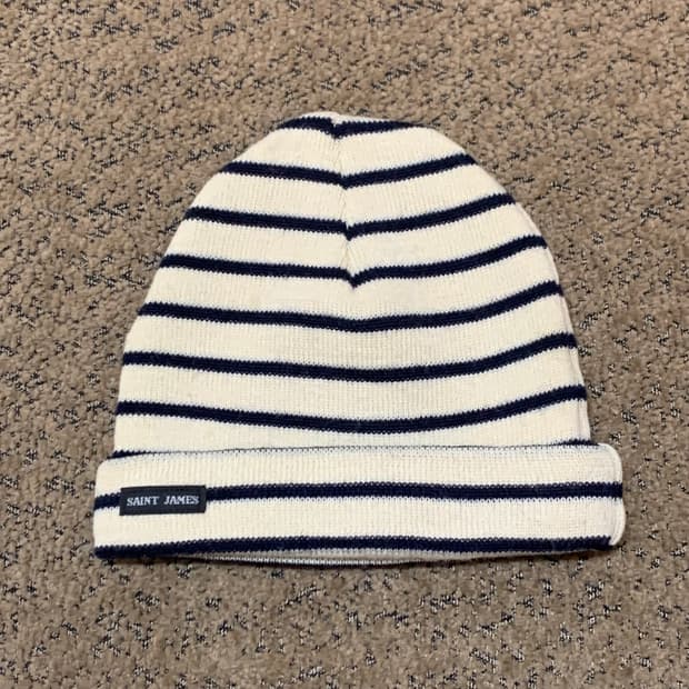 Saint james vintage stripe beanie