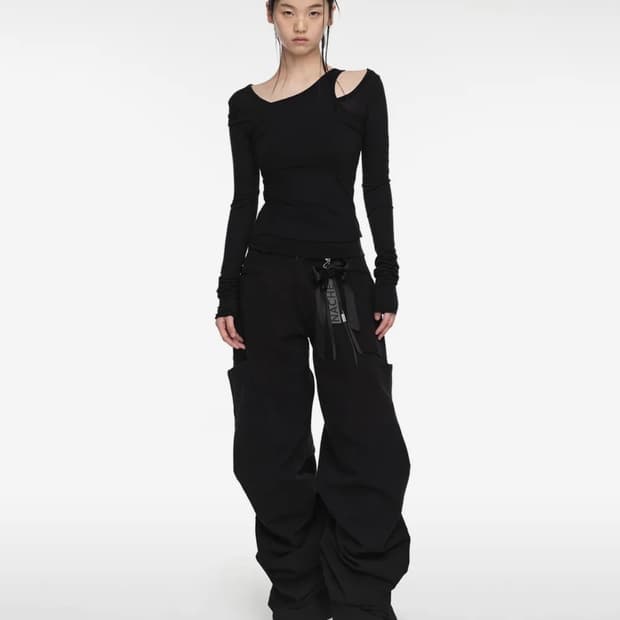 나체 핀턱 팬츠 PINTUCK WIDE PANTS 사이즈 2