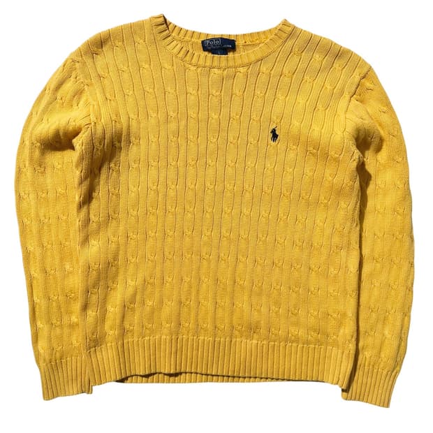 폴로 랄프로렌 케이블 라운드 니트