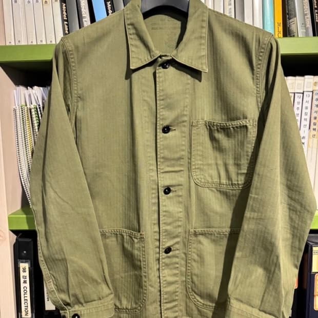 리얼맥코이 Real McCoy's 유틸리티 N-3 재킷 헤 링본 워크 자