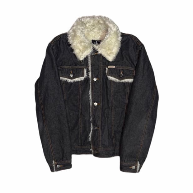 Calvin Klein Fur Denim Jacket