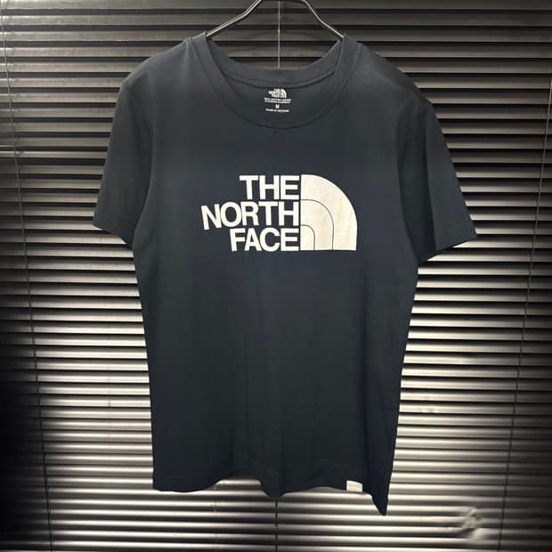 노스페이스 로고 흰검 화이트 블랙 반팔 티셔츠 M 95 프린팅 아웃도어