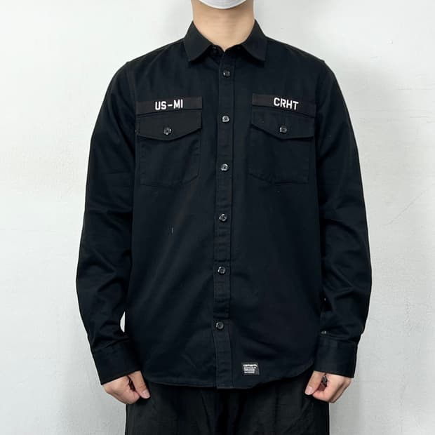 칼하트 WIP 보리스 워크 셔츠 블랙