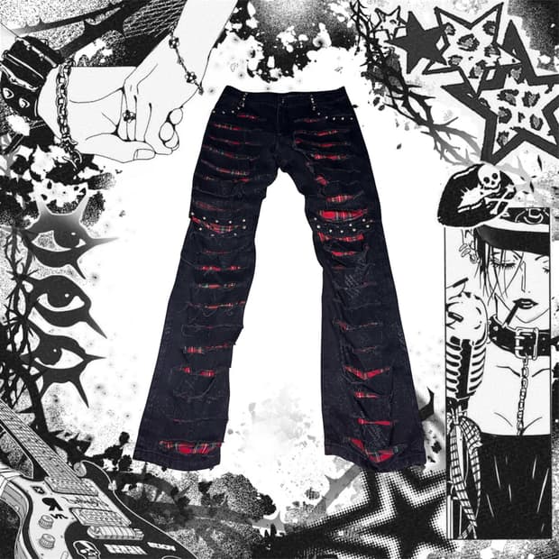 GLP (Gothic Lolita & Punk) 그런지 팬츠