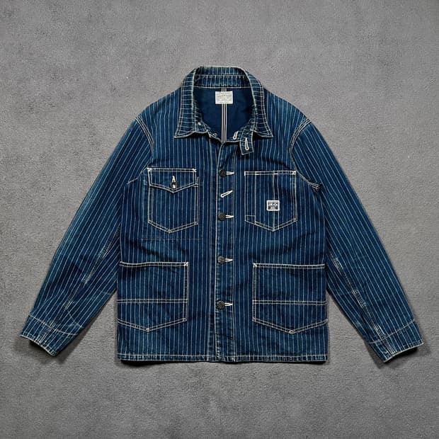 리얼맥코이 조맥코이 데님 오버올 워크자켓