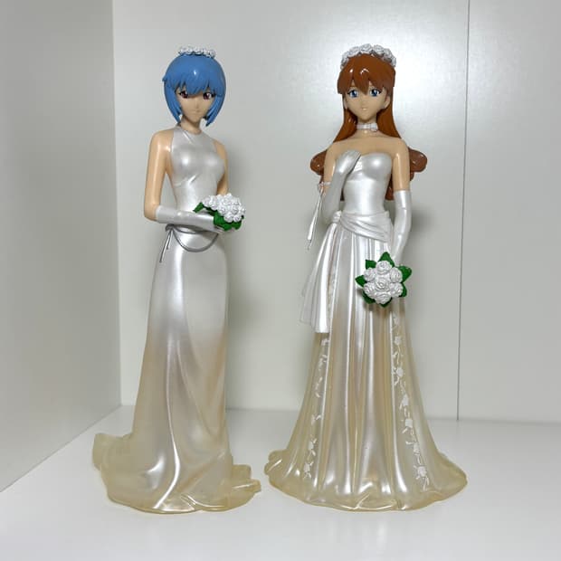 에반게리온 웨딩드레스 레이 아스카 피규어