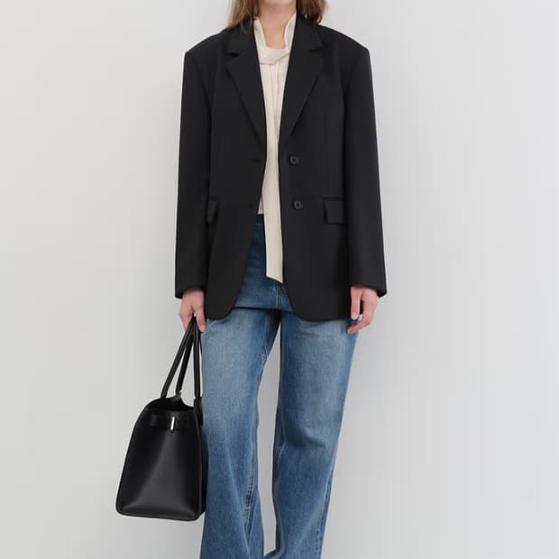 25FW 던스트 ESSENTIAL 2 BUTTON WOOL BLAZER 