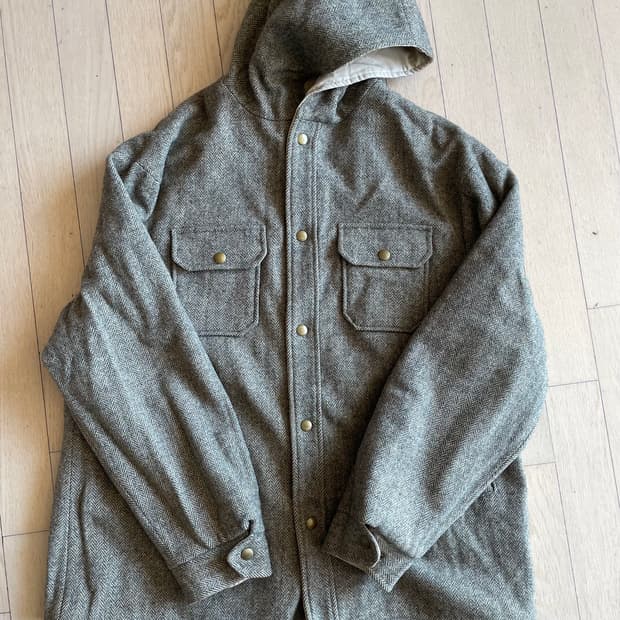 울리치 헤링본 후드자켓