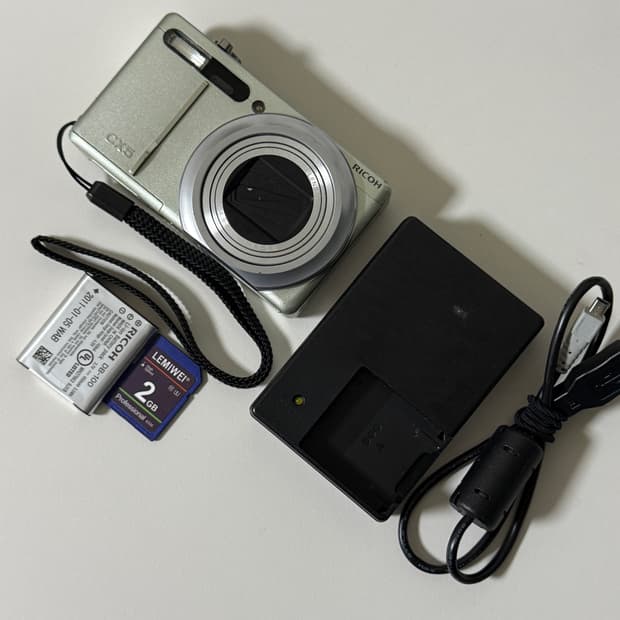 레어) 리코 CX5 빈티지 디카 디지털카메라 민트 그린실버