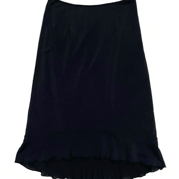 vintage 프릴 미디스커트