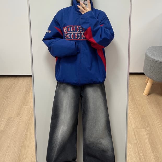 마제스틱 2012 월드시리즈 써마 베이스 바시티 자켓