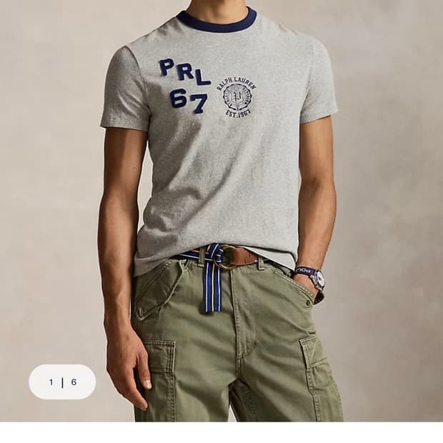 스탠다드핏 로고 저지 티셔츠 L 새상품