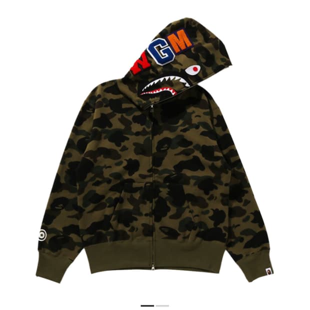 BAPE 베이프 우먼 녹계 후드집업 S