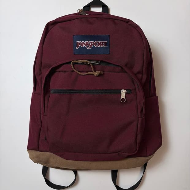 잔스포츠 Y2K 버건디 마룬 백팩 Q1536