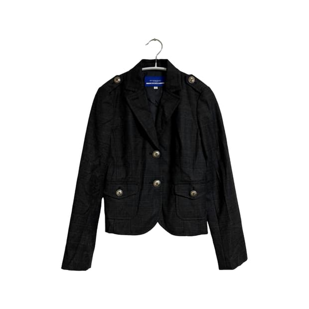 버버리 블루 라벨 금장 버튼 테일러드 재킷