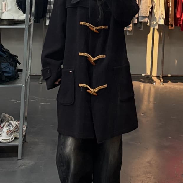 폴로랄프로렌 진스 울 더플 코트 A3347