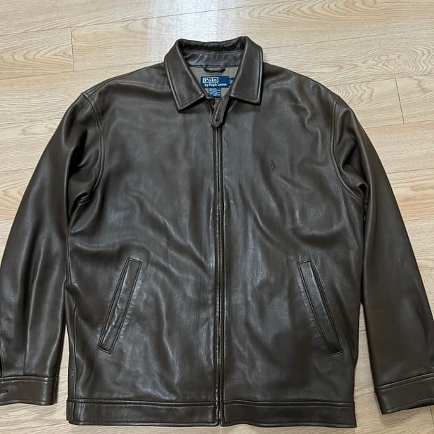 폴로 랄프로렌 맥스웰 램스킨 레더 자켓 M