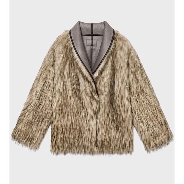 오픈와이와이 폭스 퍼 리버시블 자켓 FAUX FUR REVERSIBLE