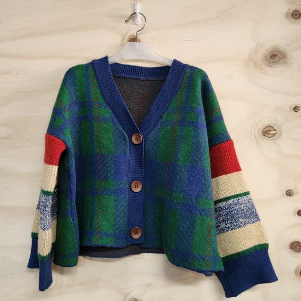 355) 이프네 체크 가디건