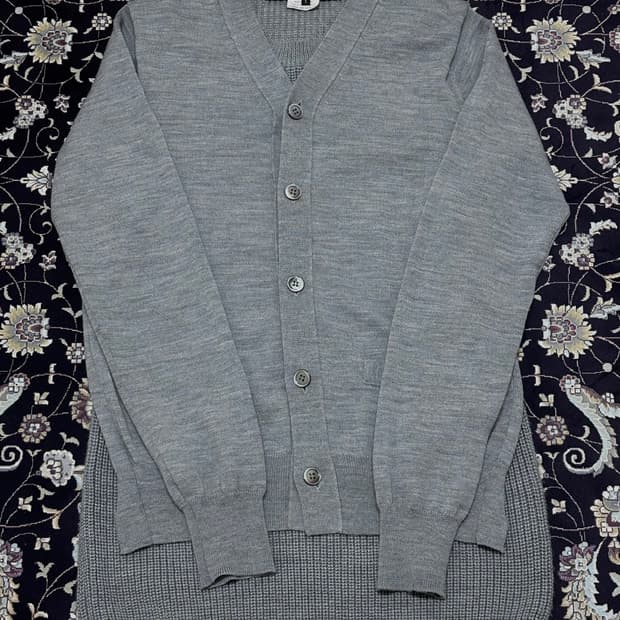 꼼데가르송 옴므플러스 가디건 도킹 니트베스트