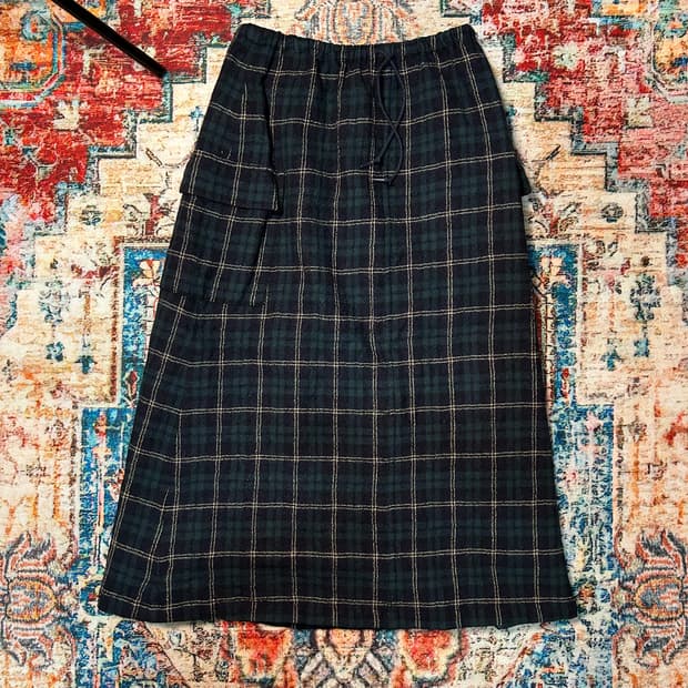 [M] 맥그리거 블랙와치 울 롱 스커트