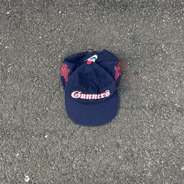 90s 나이키 FC 아스날 거너스 축구팀 볼캡 올드스쿨 모자 os