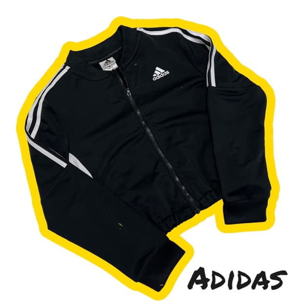 아디다스 트랙탑 크롭 져지