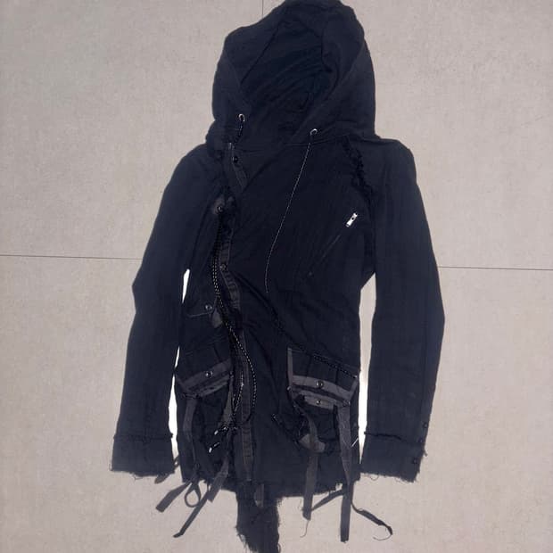 세멘틱디자인 후드 롱가디건