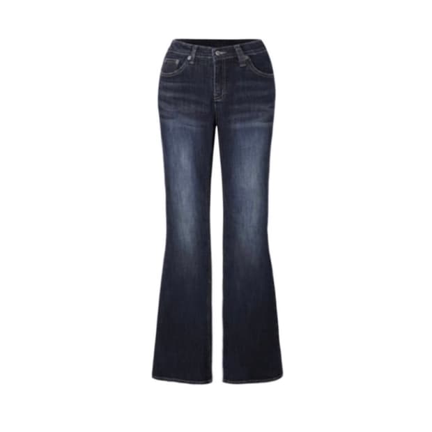 ODOR Vintage raw jean in Mid-blue