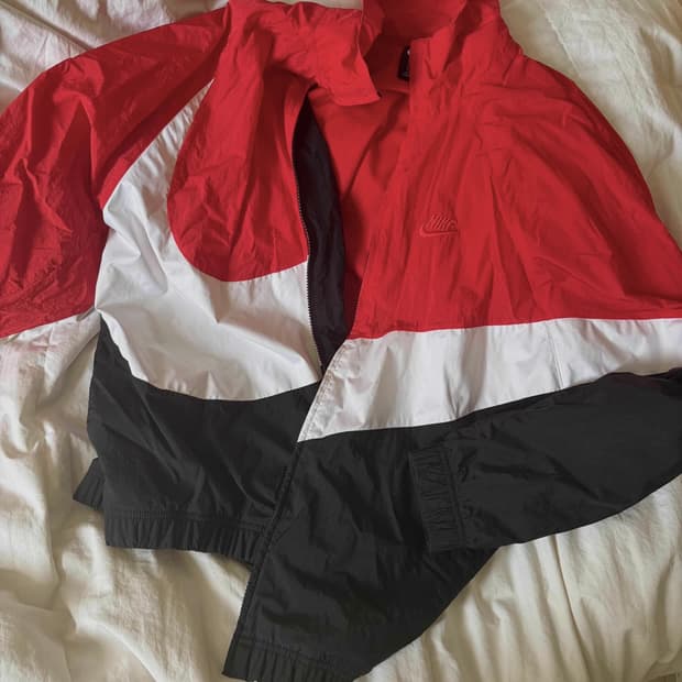 나이키 배색 빈티지 바람막이 