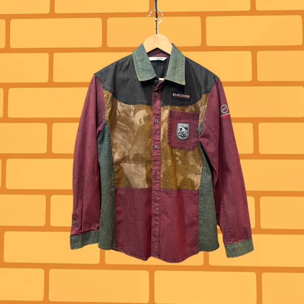 블랙야크 컬러블럭 워크 셔츠 (L)