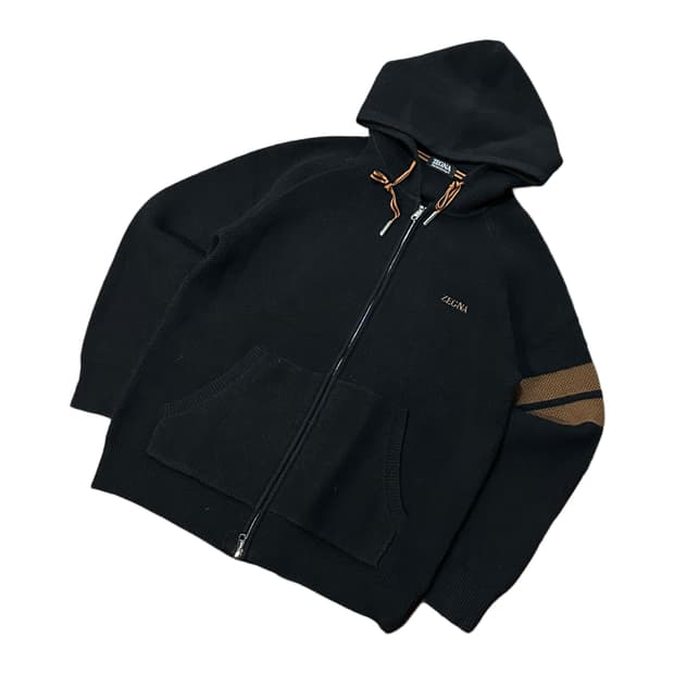 에르메네질도 제냐 울 캐시미어 후드집업 (XL) Zegna