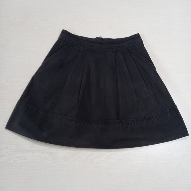 27 MARC JACOBS 면 플레어 미니스커트 블랙 27-637