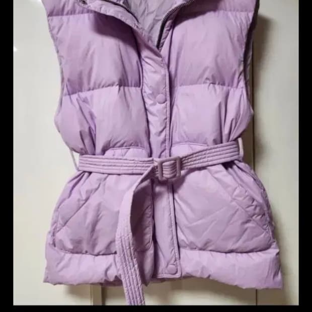 [Aite]라일락 패딩 베스트(컨디션상,색상,디자인예쁨)
