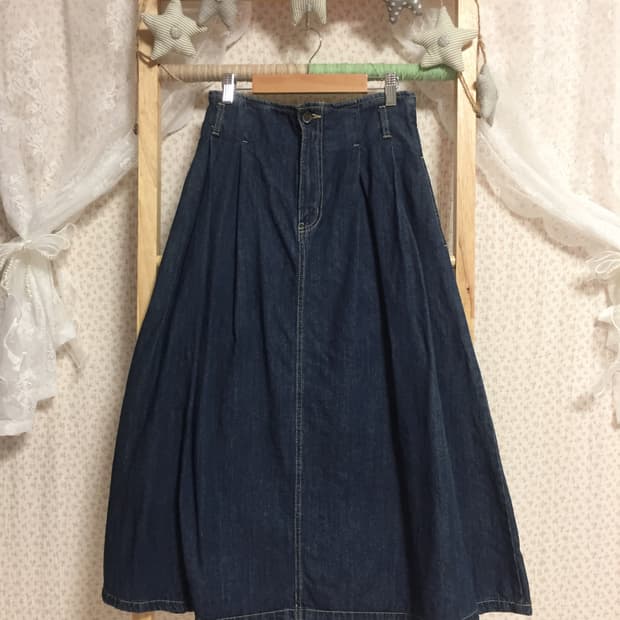 빈티지 colza 데님 스커트