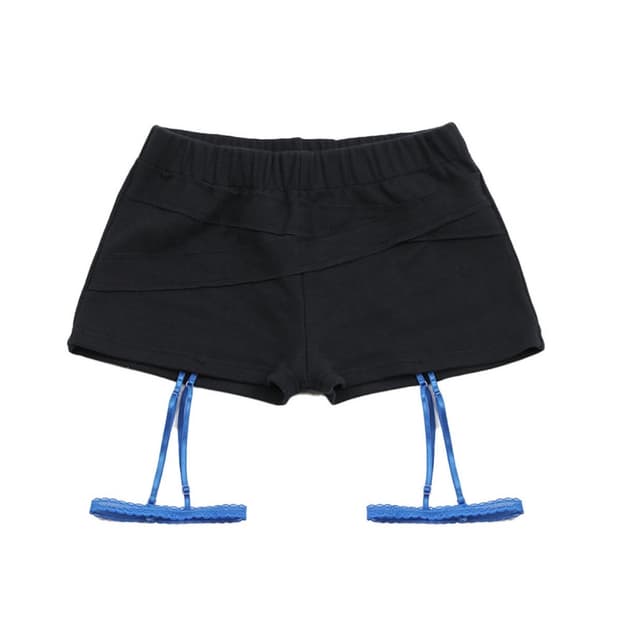 오스하이 가터 반바지쇼츠 Bandage Garter Shorts Navy