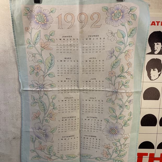 ☕️유럽 티타월 캘린더패브릭