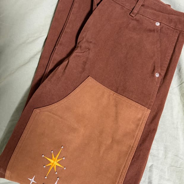 가먼츠펩 더블니 팬츠 S