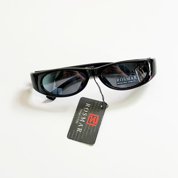 90s ROSMAR 블랙 랩어라운드 프레임 빈티지 선글라스