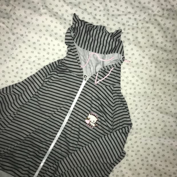 고양이 귀 후드집업 XL