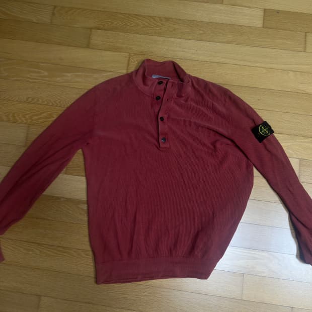 스톤 모크넥 와플니트슬리브 xl