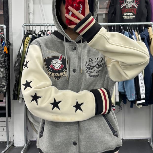 밴슨 레더 TFOA 후디 바시티 자켓