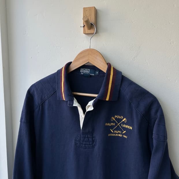 16306 - 폴로 랄프로렌 네이비 럭비티