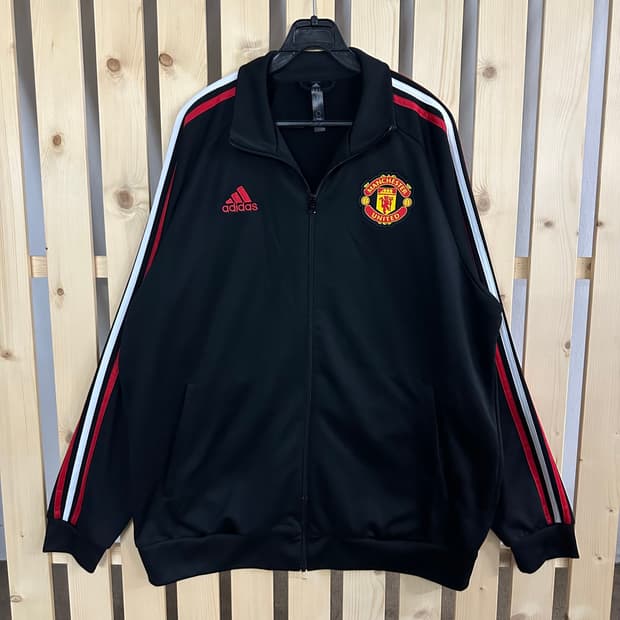 (XL) 아다다스 맨체스터 유나이티드 레드 블랙 져지 트랙탑