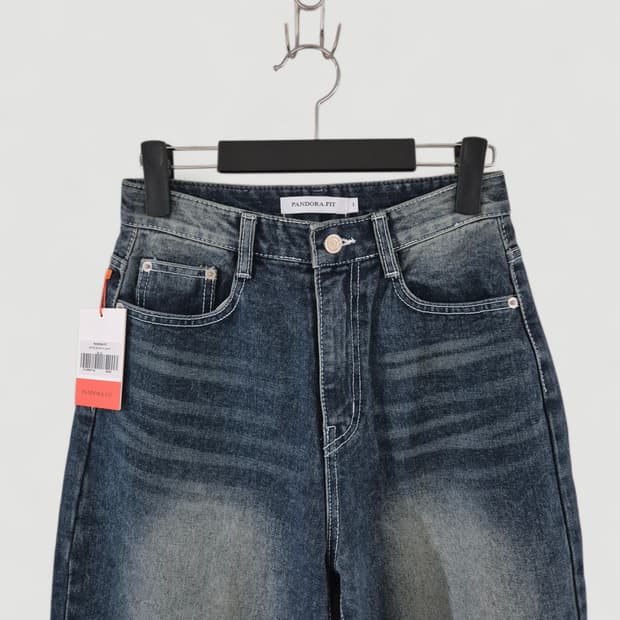 [새상품]판도라핏 빈티지 와이드핏 데님청바지 Women