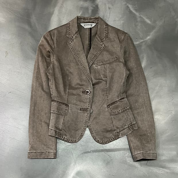  스포츠 막스 원버튼 그런지 블레이저 y16338